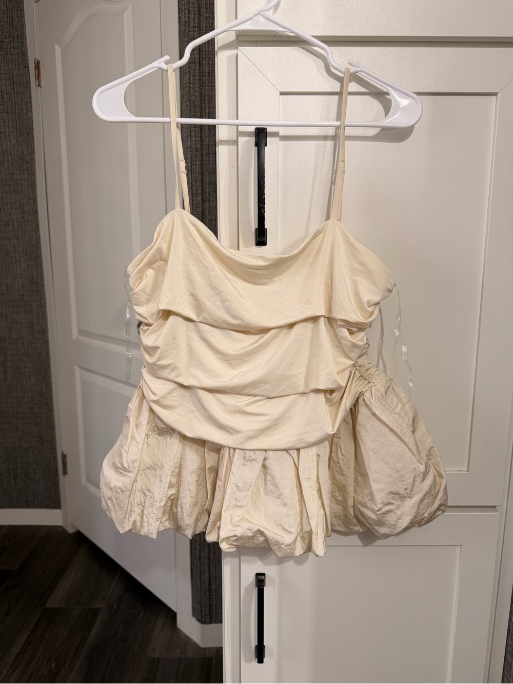 Cream Ruffle top future collective